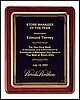 Bronze Plated Frame Plaque (10 1/2"x13")